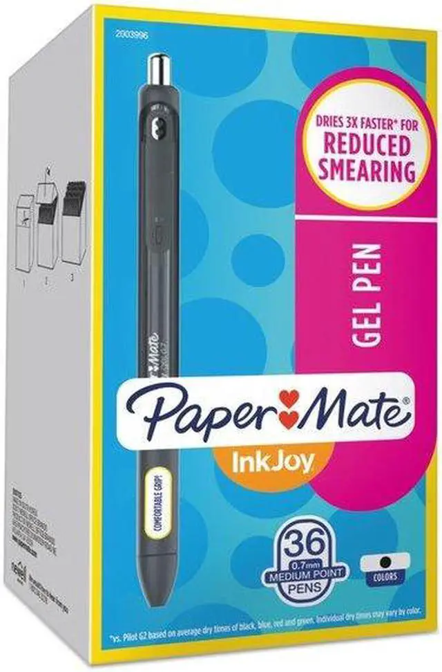 Alt view image 10 of 13 - InkJoy Gel Retractable Pen Office Pack, Black Ink, 0.7mm, 36/Pack