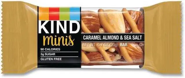 Alt view image 10 of 13 - Minis, Caramel Almond Nuts/Sea Salt, 0.7 oz, 10/Pack 27960