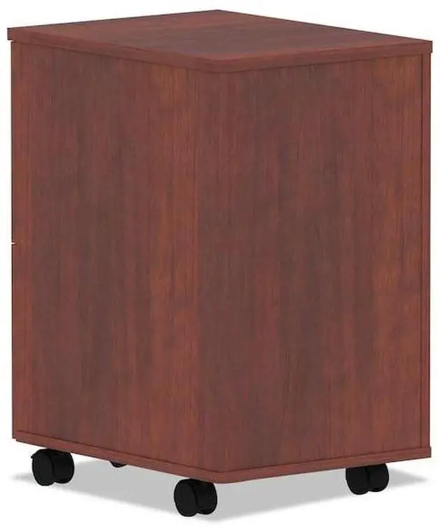 Alt view image 14 of 14 - Alera Valencia Series Mobile File/File Pedestal, 15.38 x 20 x 26.63, Med Cherry