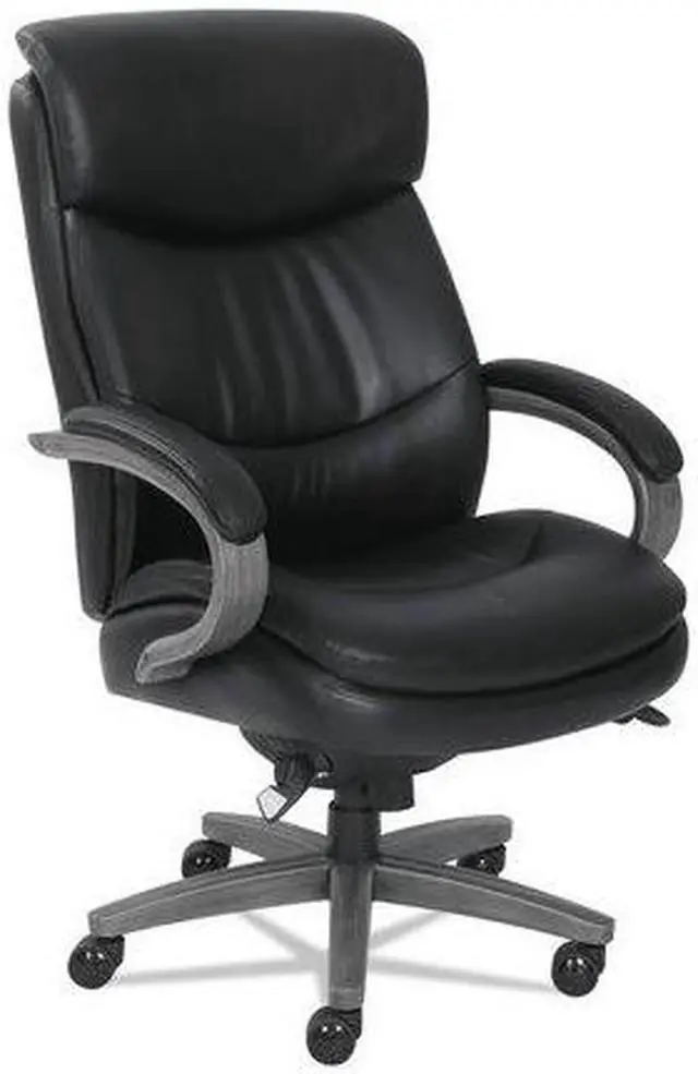 Alt view image 3 of 8 - La-Z-Boy 48961A Woodbury Big and Tall Executive Chair, Black