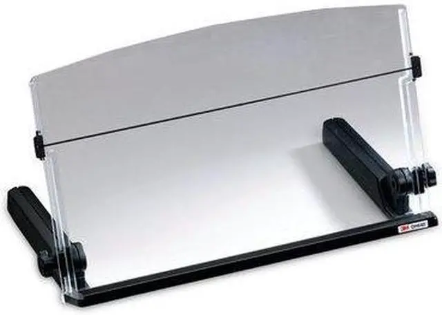 Alt view image 20 of 20 - 3M In-Line Freestanding Copyholder Plastic 300 Sheet Capacity Black/Clear DH640
