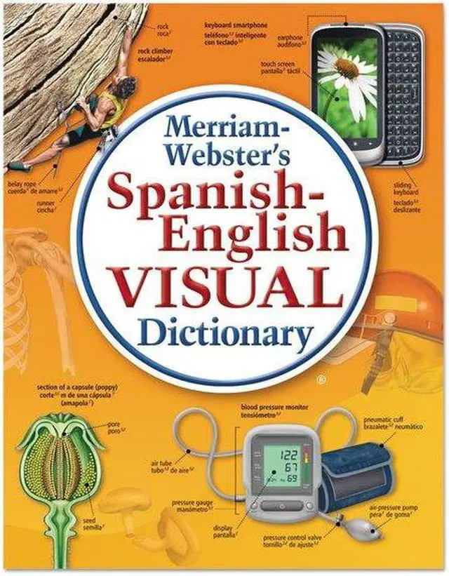 Alt view image 5 of 6 - Merriam Webster MER292-5 Spanish-English Visual Dictionary, Paperback, 1152 Pages