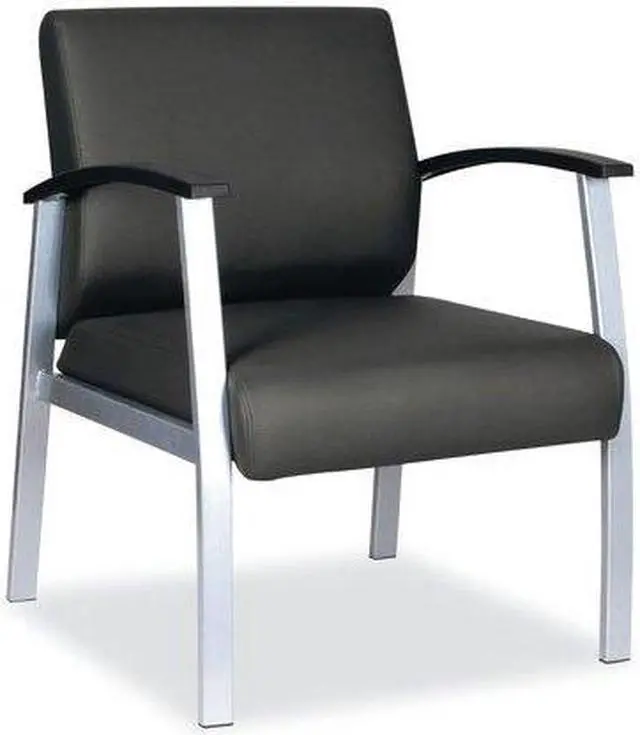 Alt view image 20 of 20 - Alera metaLounge Series Mid-Back Guest Chair, 21.85" x 23.62" x 17.71", Black