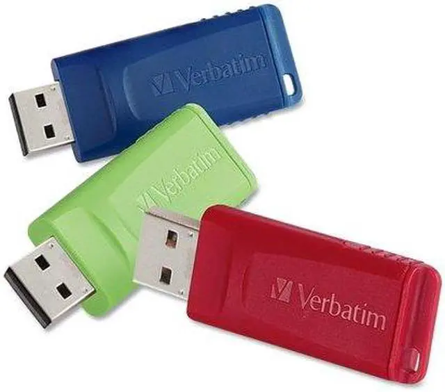 Alt view image 20 of 20 - Verbatim Store 'N' Go Usb Flash Drive, 16 Gb, Assorted Colors, 3/Pack 99122