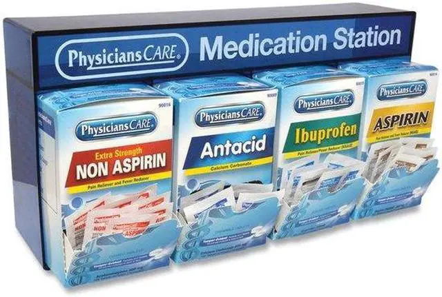 Alt view image 6 of 8 - PhysiciansCare ACM90780 Medication Station: Aspirin, Ibuprofen, Non Aspirin Pain Reliever, Antacid