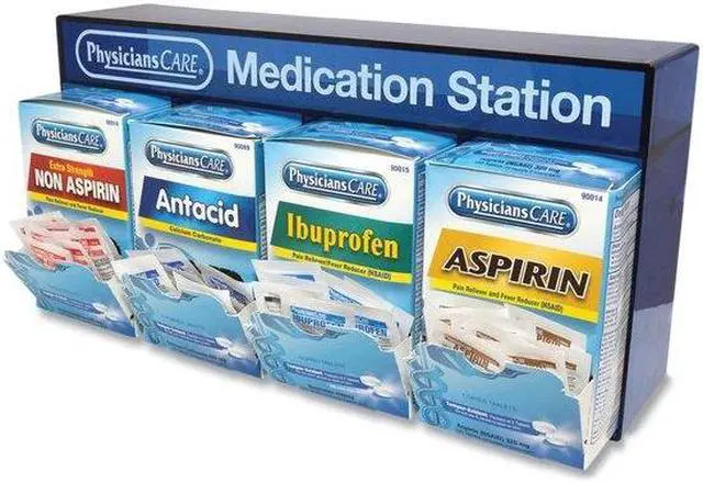 Alt view image 7 of 8 - PhysiciansCare ACM90780 Medication Station: Aspirin, Ibuprofen, Non Aspirin Pain Reliever, Antacid