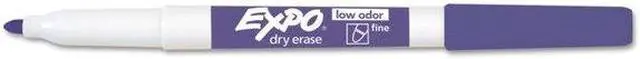 Alt view image 6 of 9 - EXPO 2003893 Low Odor Dry Erase Markers, Fine Tip - Office Pack, Assorted Colors, 36/Pack