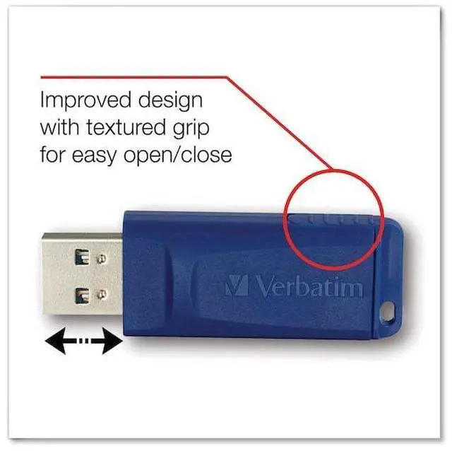 Alt view image 14 of 17 - Verbatim Store 'n' Go USB Flash Drive, 99812, 64GB, 2/PK, Blue, Green
