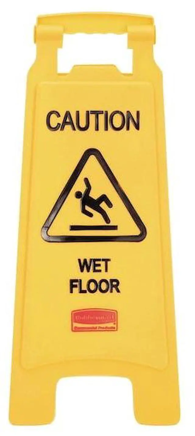 Alt view image 15 of 17 - Rubbermaid Plastic,  Floor Safety Sign,  11" Width,  25" Height,  Yellow