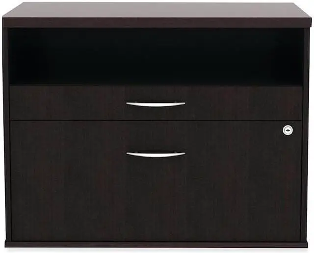 Alt view image 13 of 13 - Alera - LS583020ES - Alera Open Office Series Low File Cab Cred, 29 1/2 x 19 1/8 x 22 7/8, Espresso