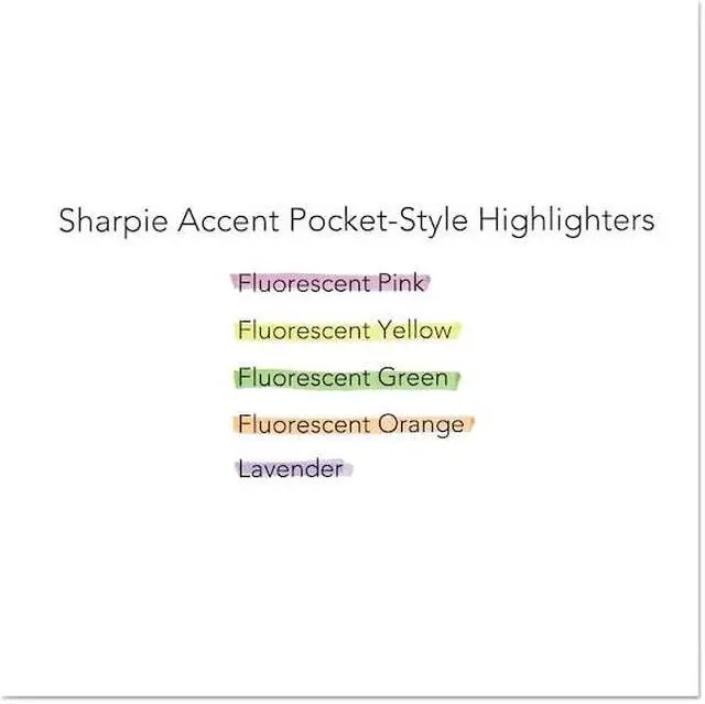 Alt view image 13 of 14 - Sharpie 2003991 Pocket Highlighters - Office Pack, Chisel Tip, Yellow