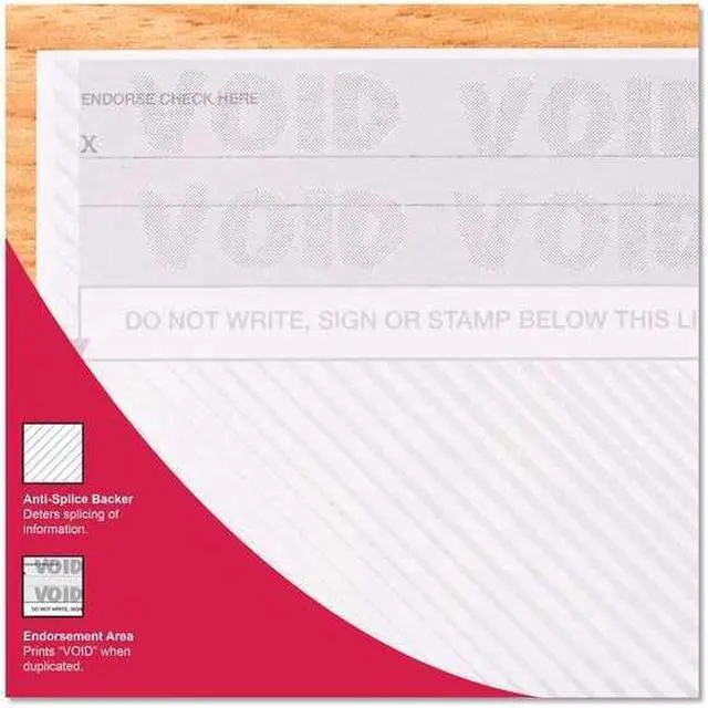 Alt view image 7 of 8 - Docugard Standard Security Check Blue Marble Top 24 lb Letter 500/Ream 04501