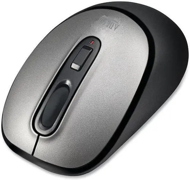 Alt view image 19 of 20 - Adesso iMouse A10 Antimicrobial 1600dpi 2.4GHz Wireless Mouse - Black/Silver