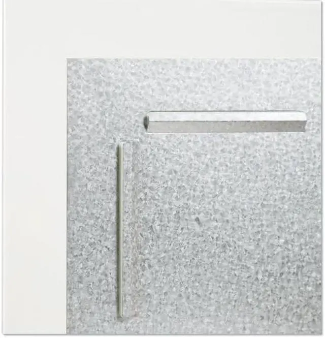 Alt view image 16 of 17 - Floating Glass Ghost Grid Dry Erase Board, 48 x 36 Inches, White Frosted Surface, Frameless UBR2799U0001