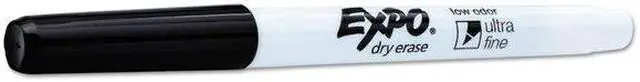 Alt view image 5 of 8 - EXPO 2003894 Low Odor Dry Erase Markers, Ultra Fine Tip - Office Pack, Black, 36/Pack