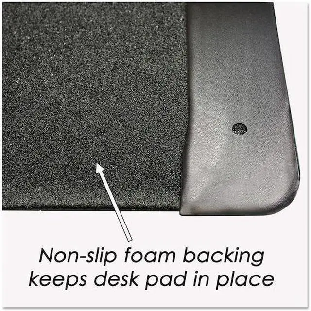 Alt view image 17 of 17 - Artistic Executive Desk Pad with Leather-Like Side Panels 24 x 19 Black 413841
