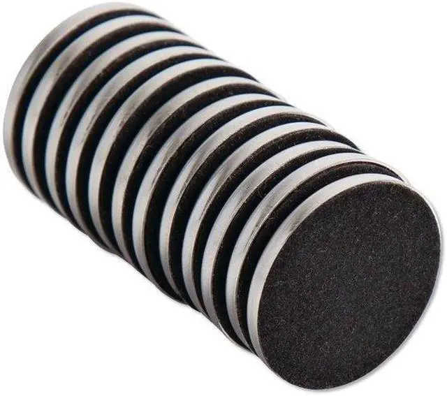 Alt view image 10 of 15 - U Brands High Energy Magnets Circle Silver 1.25" Dia 12/Pack 2911U00-12