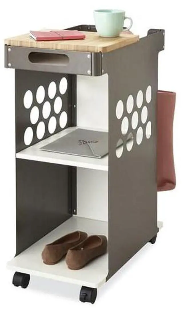 Alt view image 7 of 11 - Safco 5209WH Mini Rolling Storage Cart, White