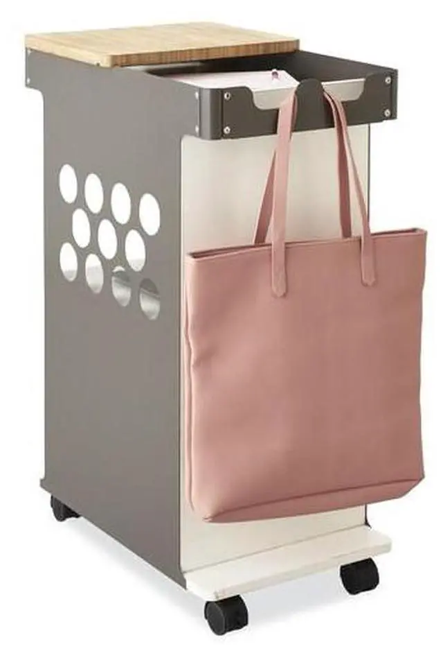 Alt view image 8 of 11 - Safco 5209WH Mini Rolling Storage Cart, White
