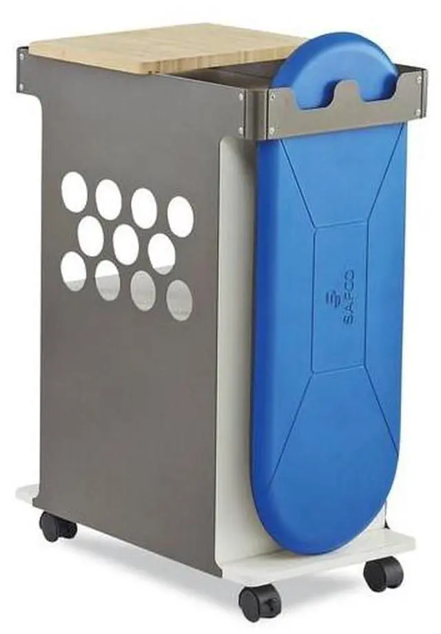 Alt view image 9 of 11 - Safco 5209WH Mini Rolling Storage Cart, White
