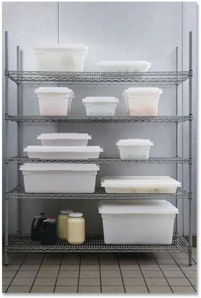 Alt view image 11 of 11 - Food/tote Boxes, 3.5gal, 18w X 12d X 6h, White