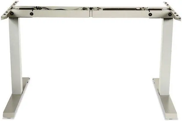 Alt view image 17 of 20 - 2-Stage Electric Adjustable Table Base, 27 1/4" To 47 1/4" High, Gray