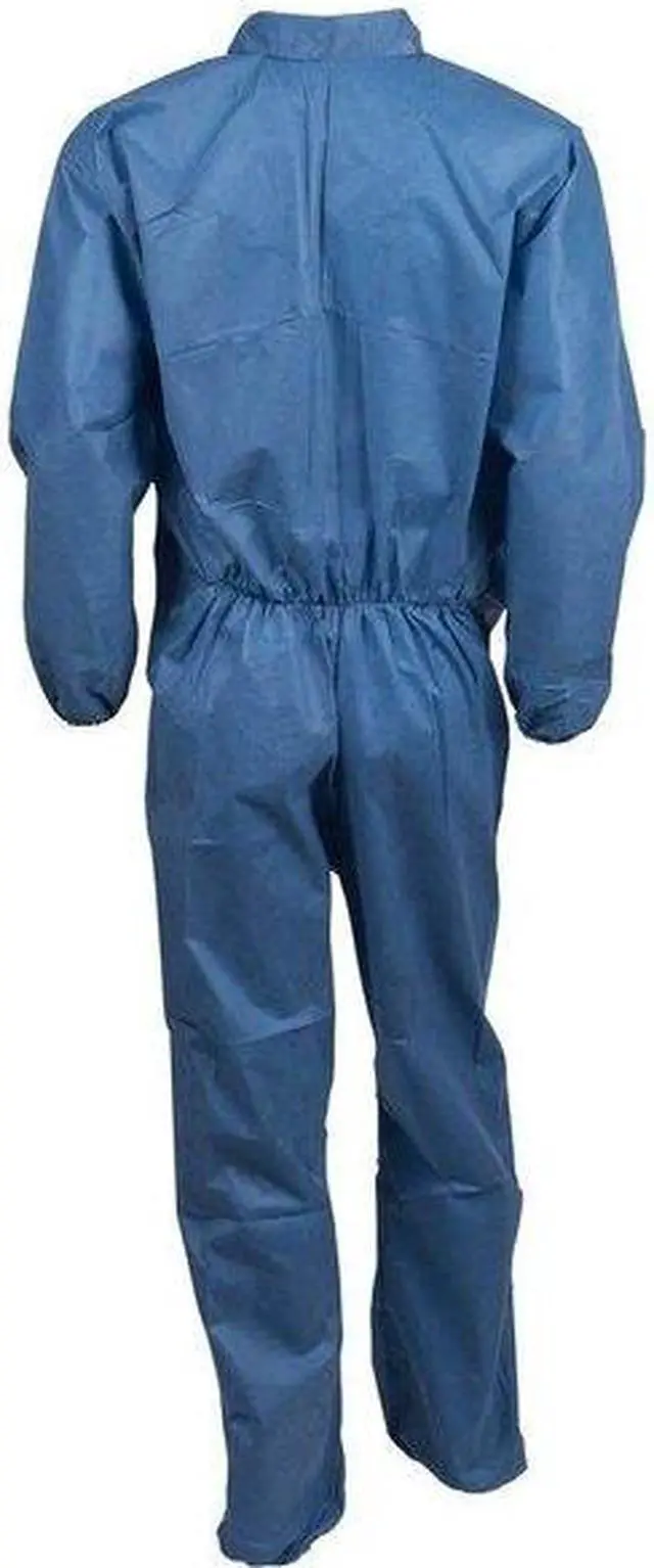Alt view image 6 of 7 - KLEENGUARD 58503 Disposable Coveralls, Collared, L, SMMMS, Zipper, Elastic