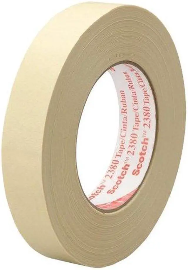 Alt view image 3 of 7 - Scotch 2380 Performance Masking Tape, 48 mm Width, 55 m Length, Natural Pack of 1