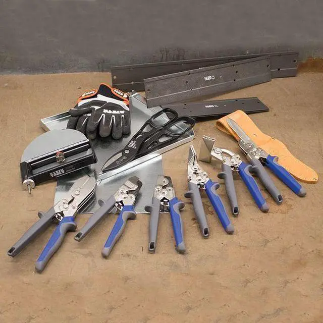 Alt view image 4 of 7 - KLEIN TOOLS 89556 Tin Snips, Straight, Left, Right, 12", Steel