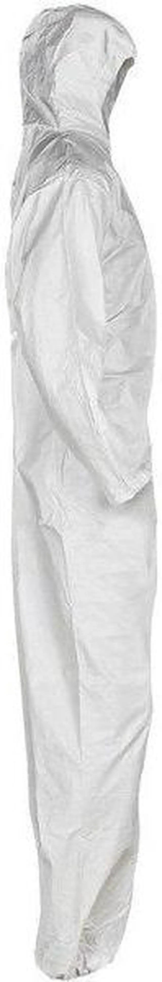 Alt view image 8 of 8 - KLEENGUARD 49114 Disposable Coveralls, Hooded, XL, SMMMS, Zipper, Elastic Cuff,
