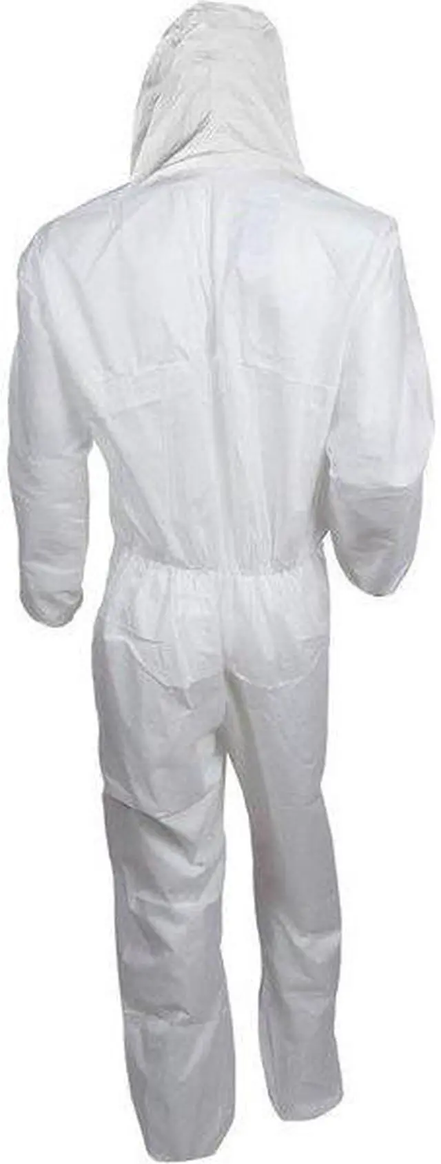 Alt view image 7 of 8 - KLEENGUARD 49114 Disposable Coveralls, Hooded, XL, SMMMS, Zipper, Elastic Cuff,