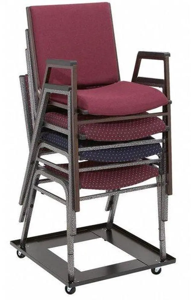 Alt view image 8 of 8 - National Public Seating DY-81 8100/9000 Stack Chair Dolly