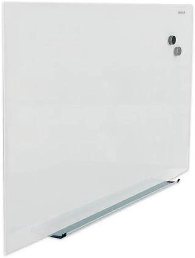 Alt view image 6 of 10 - Universal Frameless Magnetic Glass Marker Board, 36" X 24", White UNV43202
