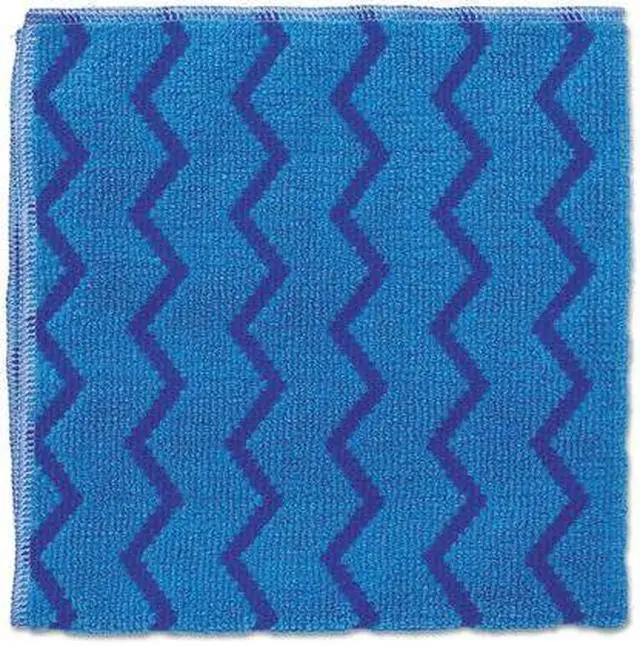 Alt view image 2 of 2 - Rubbermaid Medium Duty Microfiber Cloth, Blue, 16" x 16", 1 EA FGQ62000BL00