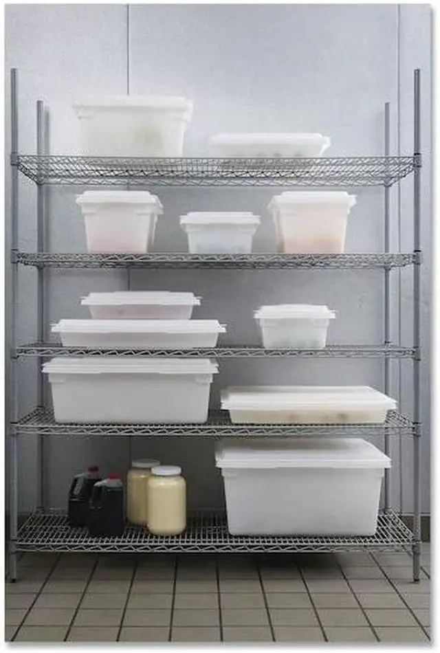 Alt view image 16 of 16 - Food/tote Boxes, 2gal, 18w X 12d X 3 1/2h, White