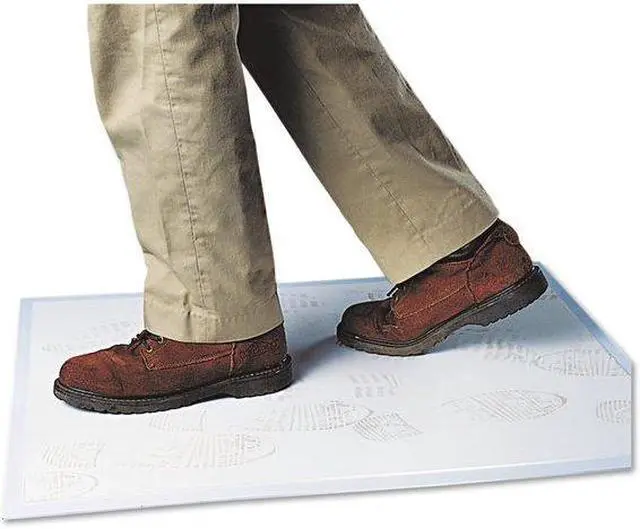 Alt view image 4 of 5 - Walk-N-Clean Dirt Grabber Mat w/Starter Pad, 31-1/2 x 25-1/2, Gray