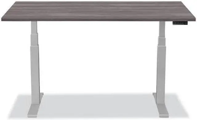 Alt view image 12 of 16 - Fellowes - 9650001 - Fellowes High Pressure Laminate Desktop Gray Ash - 48x24 - Gray Ash Rectangle, High Pressure