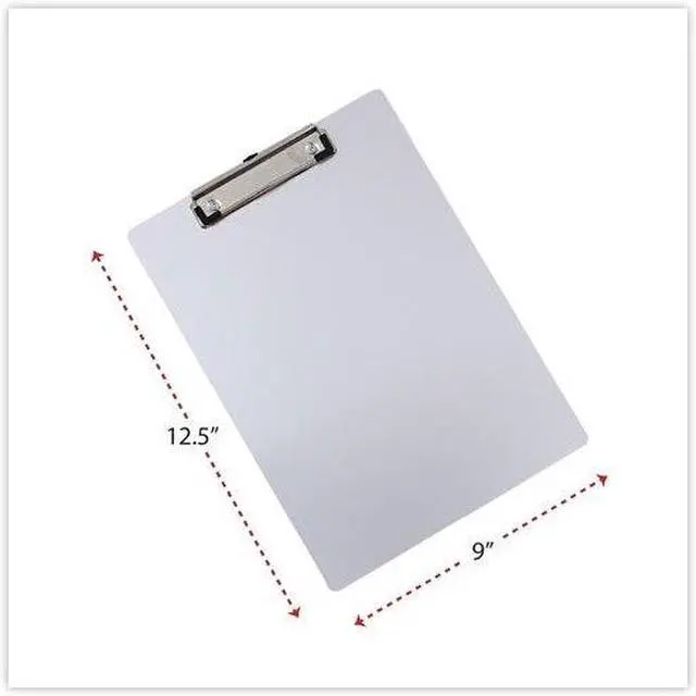 Alt view image 7 of 10 - Universal 40301 Aluminum Clipboard With Low Profile Clip, 1/2 Inch Capacity, 8 X 11 1/2 Sheets