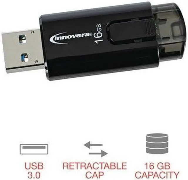 Alt view image 11 of 20 - Innovera USB 3.0 Flash Drive 16 GB 3/Pack 82316