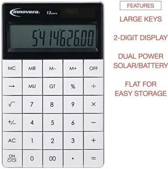 Alt view image 10 of 19 - 15973 Large Button Calculator, 12-Digit, LCD 15973