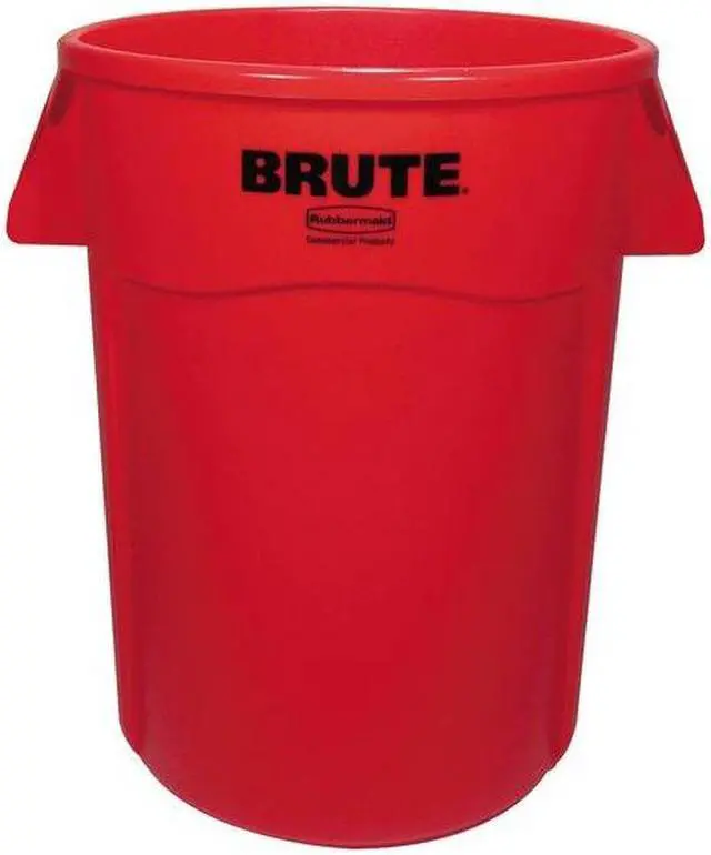 Alt view image 8 of 13 - Rubbermaid Utility Container,44 gal.,Red  FG264360RED