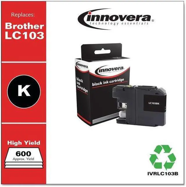 Alt view image 5 of 14 - Innovera ufactured LC103BK High-Yield Ink Black