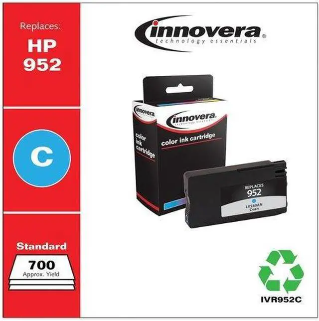 Alt view image 15 of 19 - Innovera Compatible Cyan Ink Cartridge Replacement for HP 952 L0S49AN