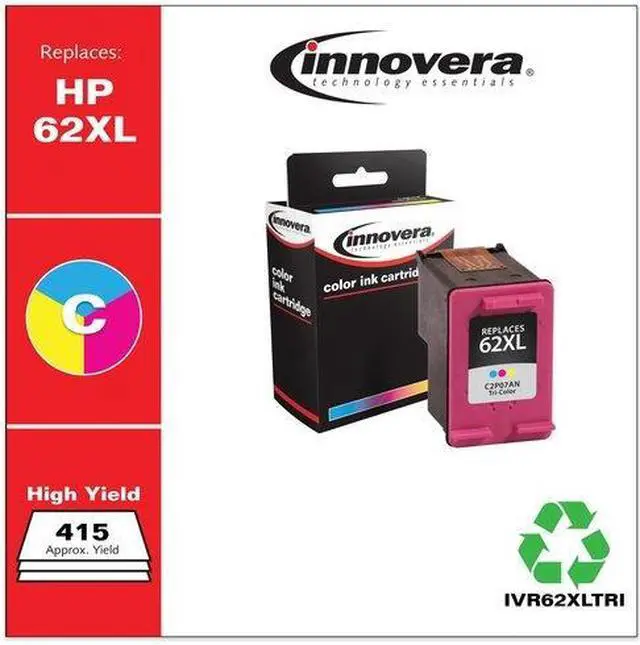 Alt view image 16 of 20 - Innovera Compatible Color High Yield Ink Cartridge (Alternative for HP 62XL/C2P07AN)