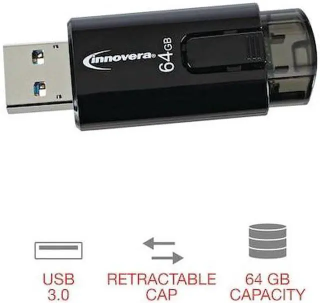 Alt view image 20 of 20 - Innovera Usb 3.0 Flash Drive, 64 Gb 82064