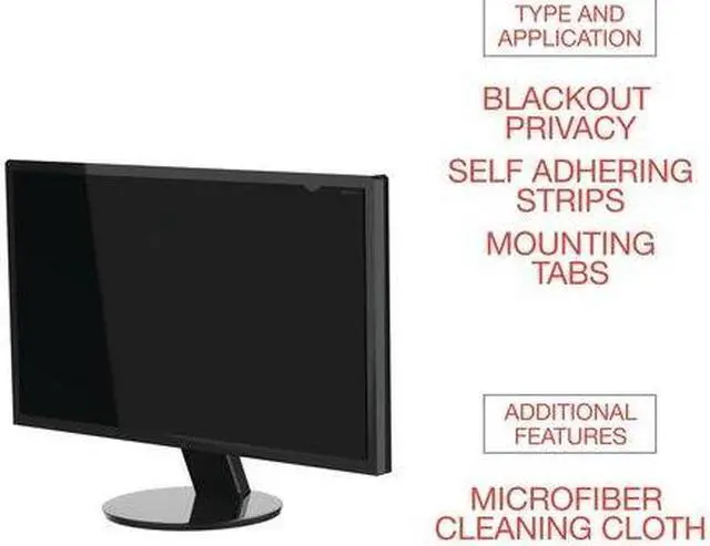 Alt view image 19 of 20 - Innovera IVRBLF236W Blackout Privacy Monitor Filter for 23.6 Widescreen LCD, 16:9
