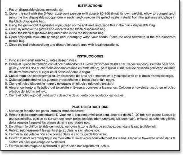 Alt view image 5 of 5 - BIG D 169 Clean Up Kit, Follows OSHA Guidelines