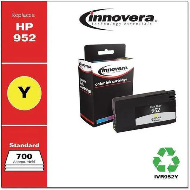 Alt view image 15 of 19 - Innovera Compatible Yellow Ink Cartridge Replacement for HP 952 L0S55AN