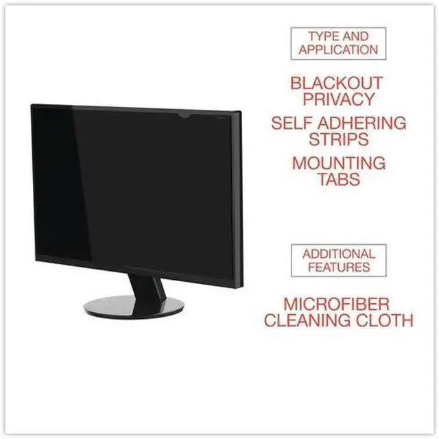 Alt view image 11 of 17 - Black-Out Privacy Filter For 17" Widescreen Notebook/Lcd