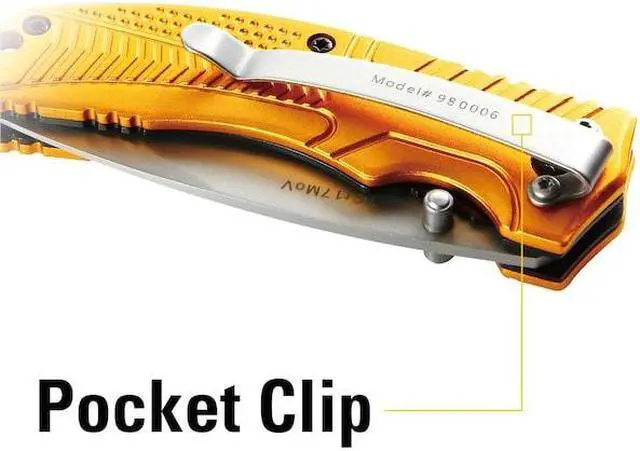 Alt view image 5 of 5 - CAT 980006 8 Inch Drop Point Serrated Folding Knife